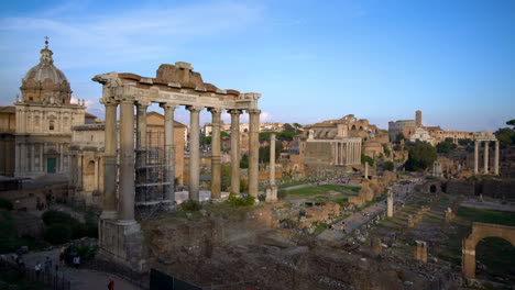 Foro-Romano-En-Roma,-Italia