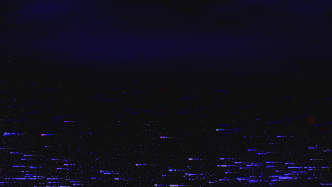 Registrazioni reali di glitch da segnale VHS debole in sovrapposizione