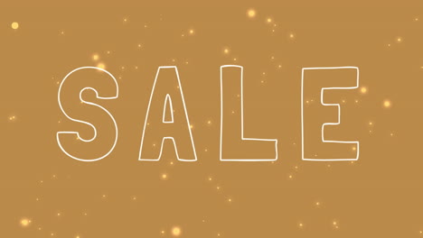 texto de venta y desplazamiento de puntos