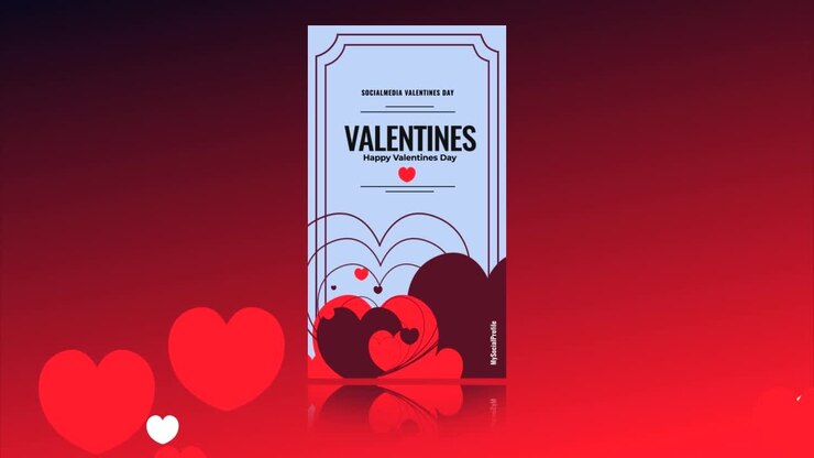 Happy Valentine&#039;s Day Social Media Post
