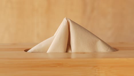 close-up of a tissue box with tissues