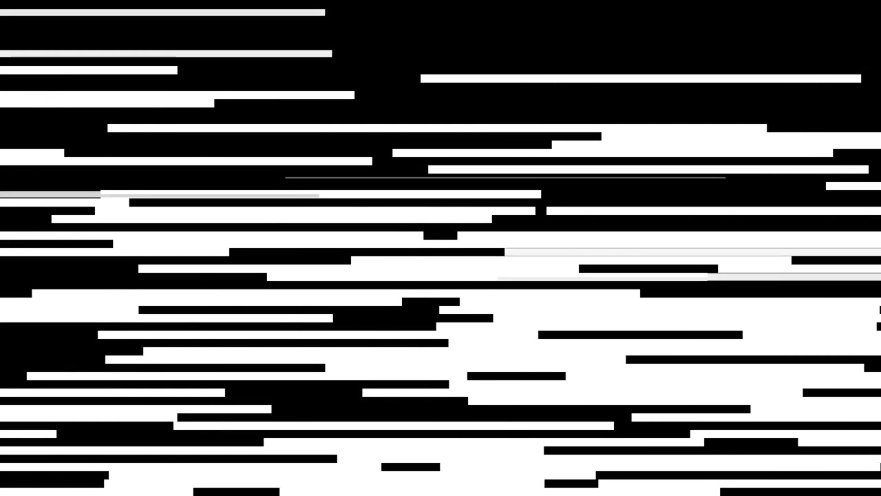 Abstract Digital Glitch Effect with Black and White Horizontal Lines