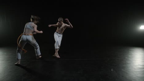 el rendimiento de la capoeira