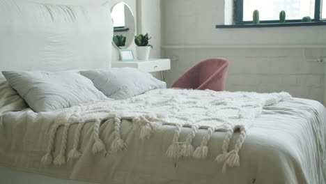 man making and sleeping in bed