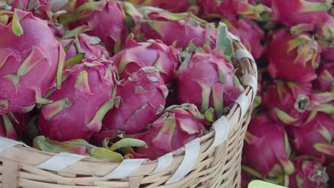 dragon fruit in a basket