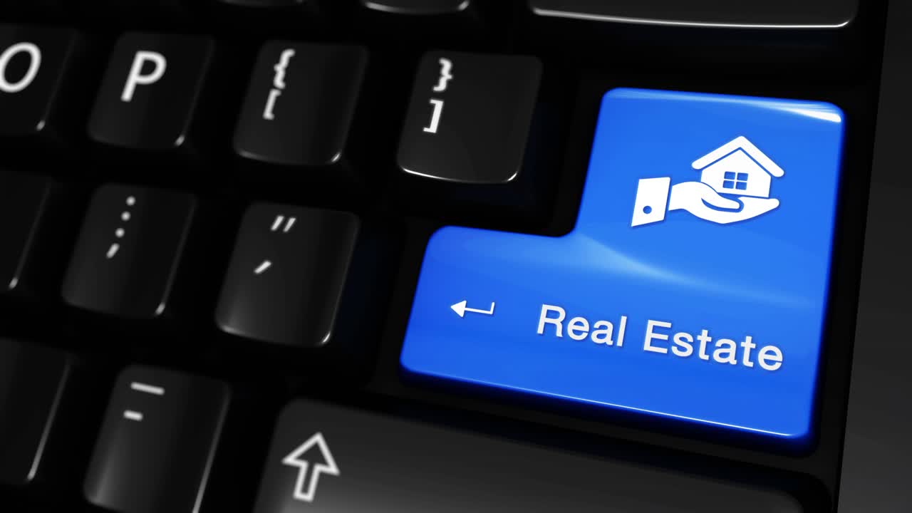 Pulsante Immobiliare su una Tastiera