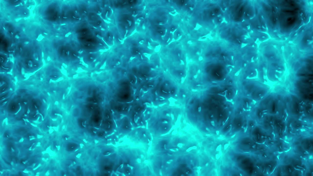 Sfondo animato in loop con movimento fluido di energia ciano vibrante