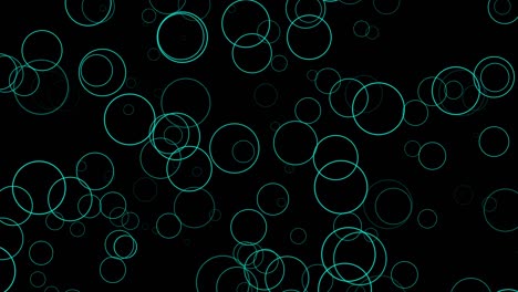 black background with moving circles