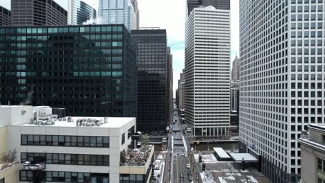 levantamento de edifícios no centro de chicago