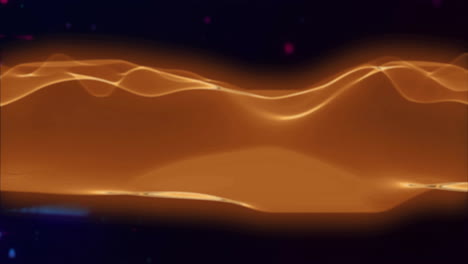 animation of red and blue shapes moving over black background