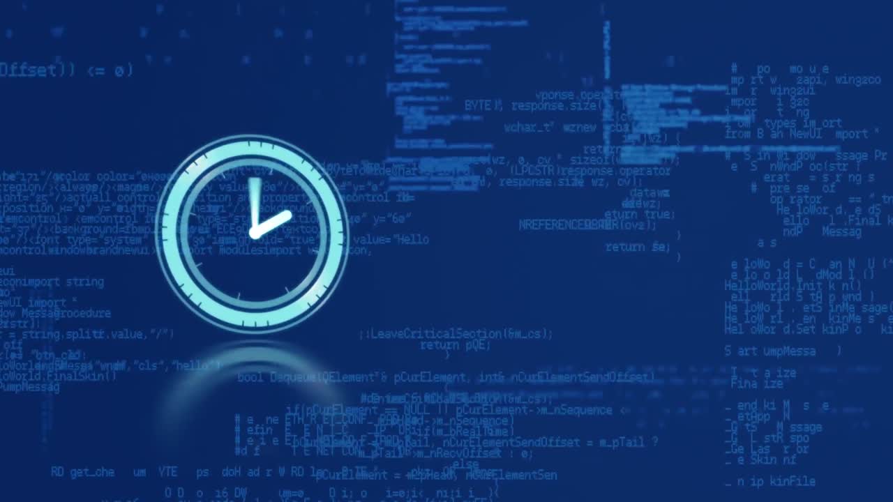 movimiento de reloj y procesamiento de datos
