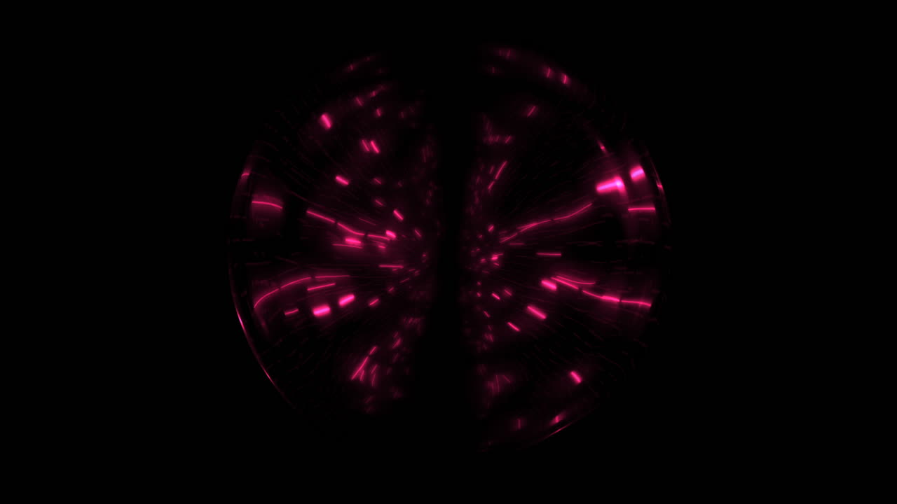 The image displays a mysterious dark circular pattern with a vibrant red glow at its core, possibly suggestive of a celestial body like the sun or a planet