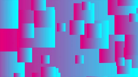 pink and blue abstract squares tech motion background