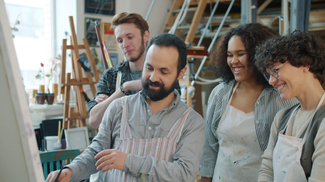 Art Class in Progress