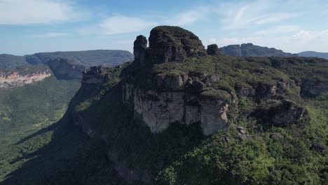 aerial video morro do castelo, chapada diamantina, bahia, brazil