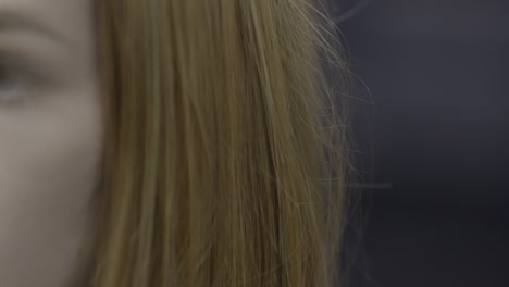 woman listening to music with earbuds