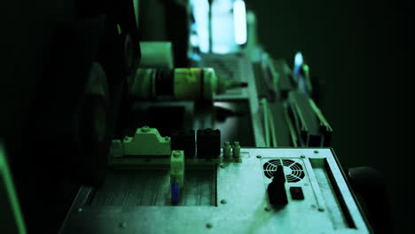 industrial printing machine close-up