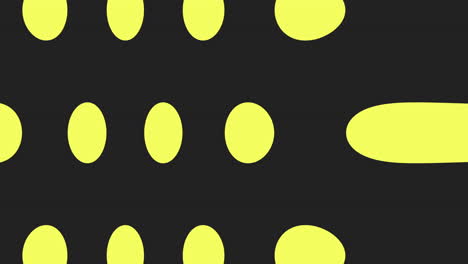patrón de círculos negros y amarillos sobre un fondo negro