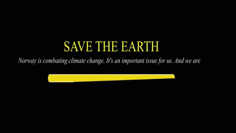 campaña para salvar la tierra y el cambio climático
