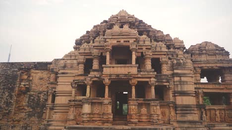 Ancient-Vishnu-Temple-at-Gwalior-Fort-,-Madhya-Pradesh-India