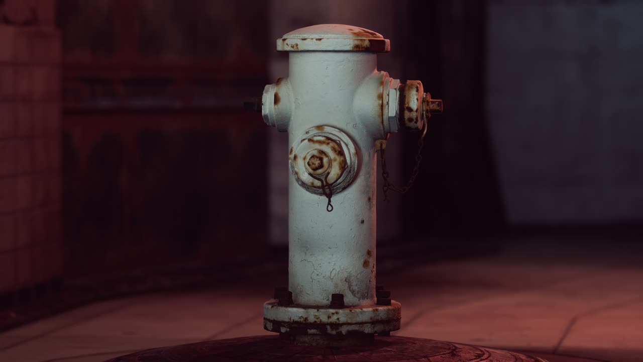 hidrante de incendio en una ciudad pequeña