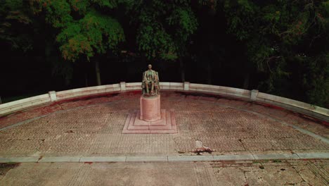 abraham lincoln monument in chicago downtown, illinois