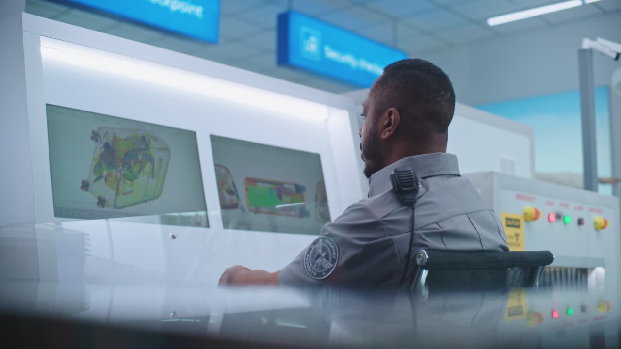 punto de control de seguridad del aeropuerto