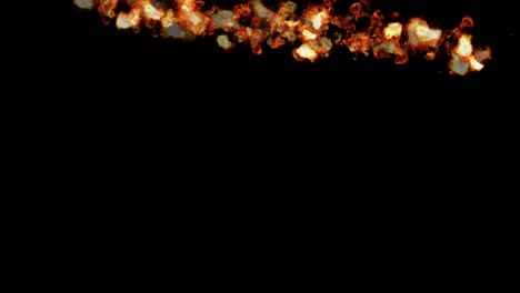 animación de bucle de llama de explosión de bola de fuego