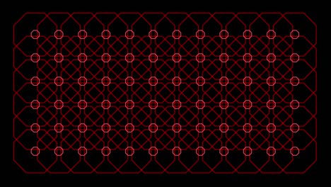 patrón sin costuras octógono patrón caleidoscopio circuito gráfico patrón de fondo