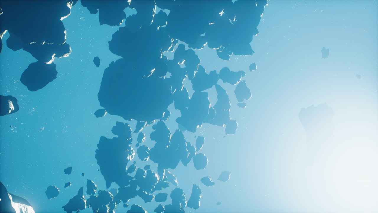 소행성 과 반 ⁇ 이는 별 들 을 가진 추상적 인 우주적 배경