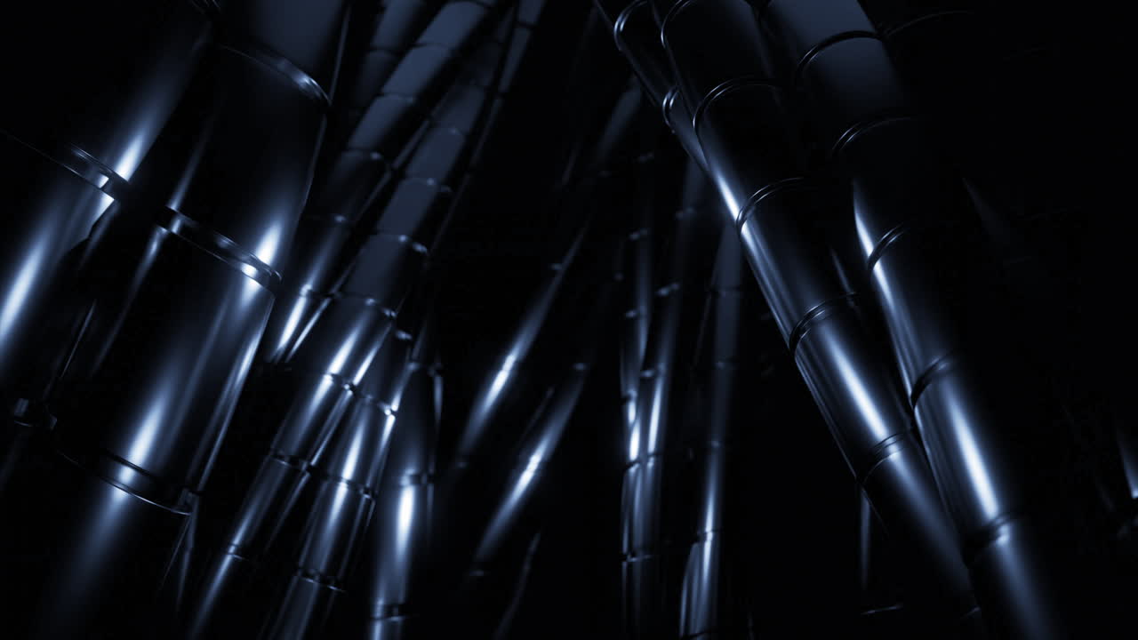 Abstract Dark Bamboo Structure
