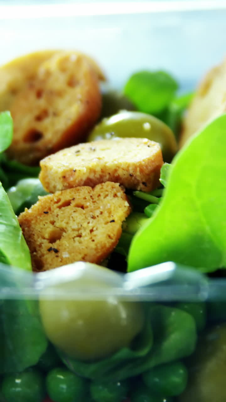 샐러드의 클로즈업