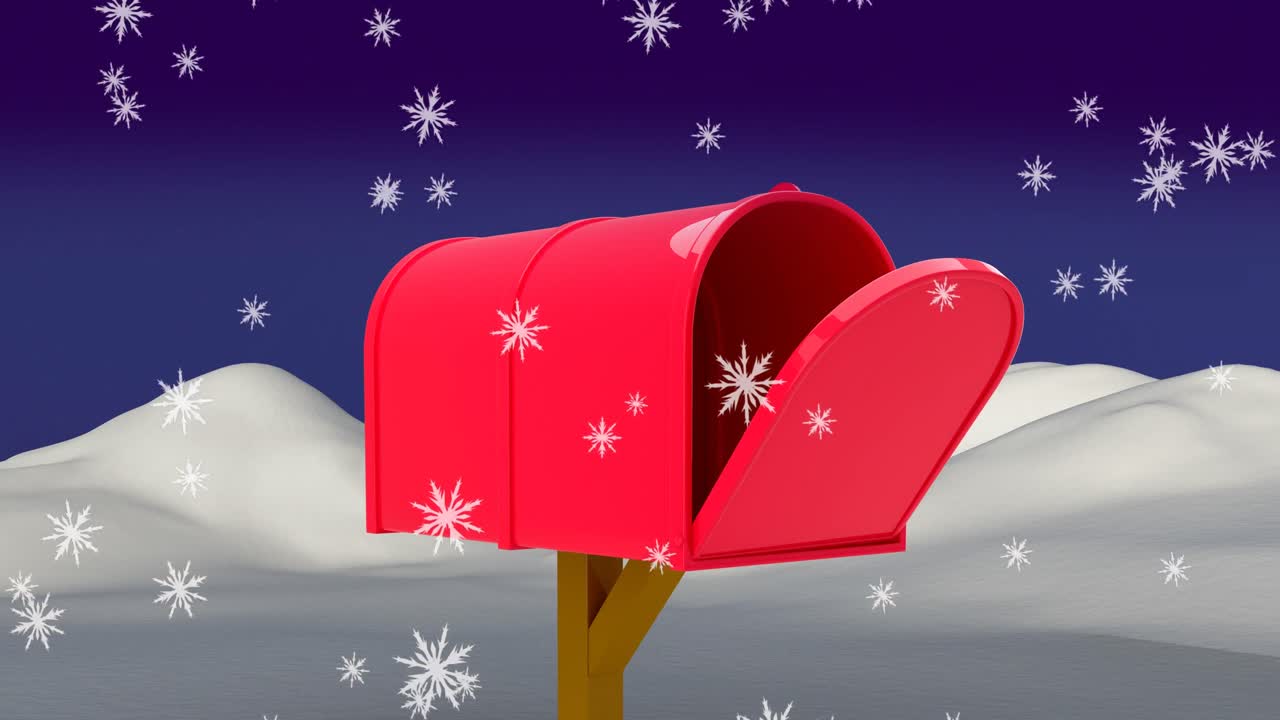 겨울 풍경의 애니메이션