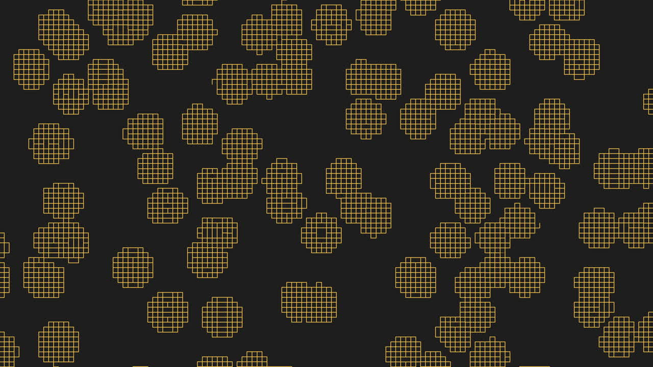 Elegant geometric pattern black and gold circles on dark background