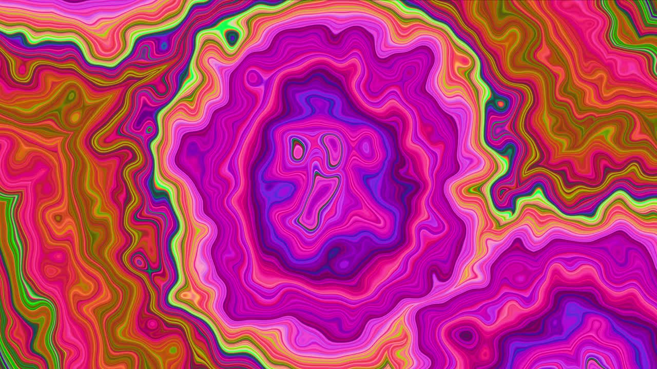 Abstract trippy motion animation graphic background, colorful fractal wavy backdrop