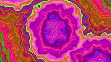fondo gráfico de animación de movimiento trippy abstracto, fondo ondulado fractal colorido
