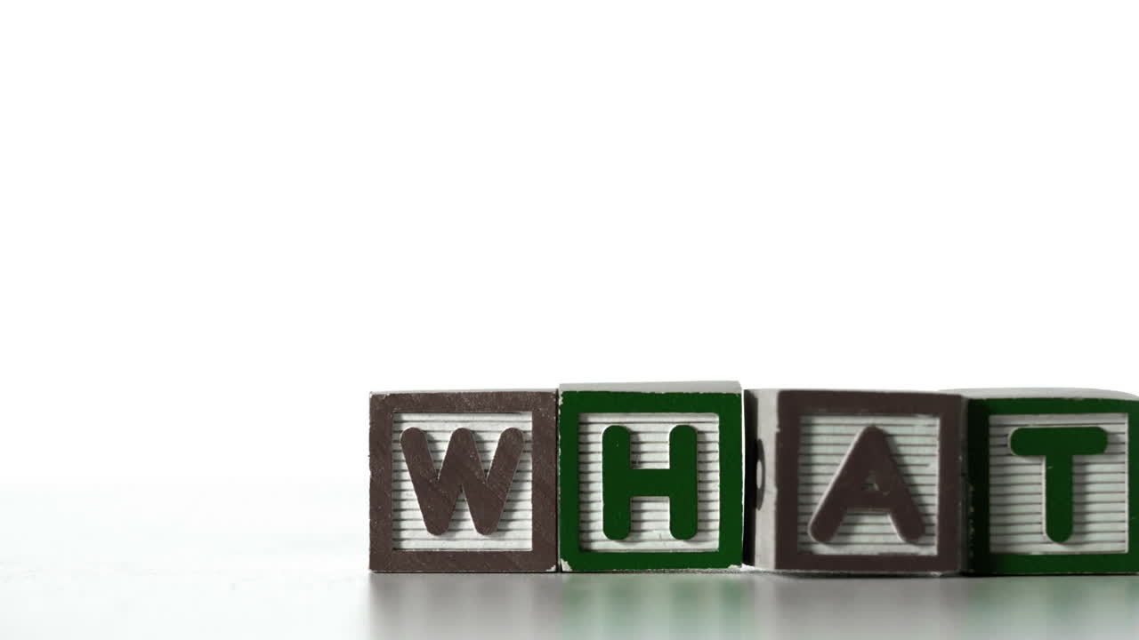 Blocks in row spelling what sliding along