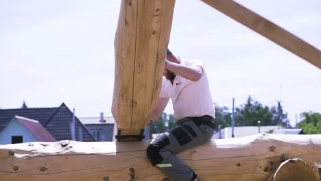 log house construction