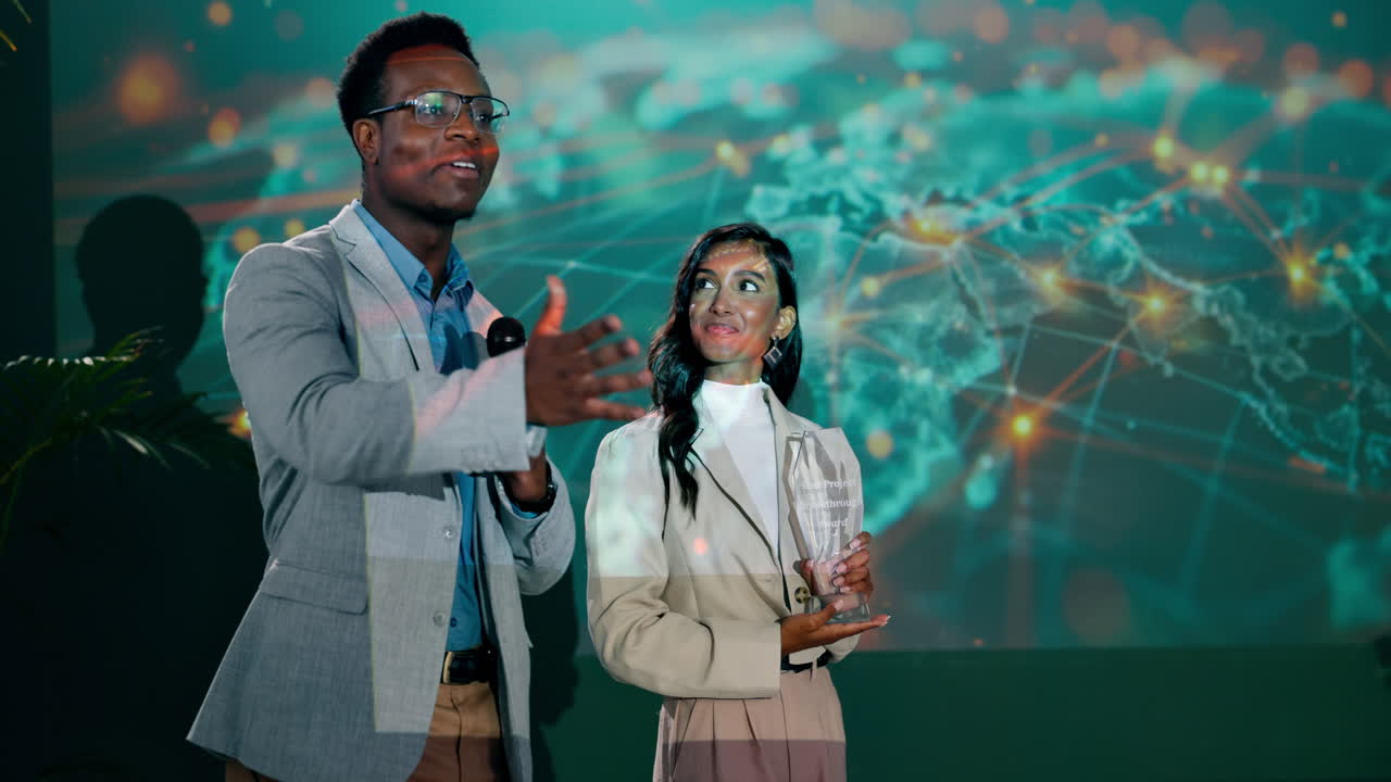 Business Professionals at Award Ceremony