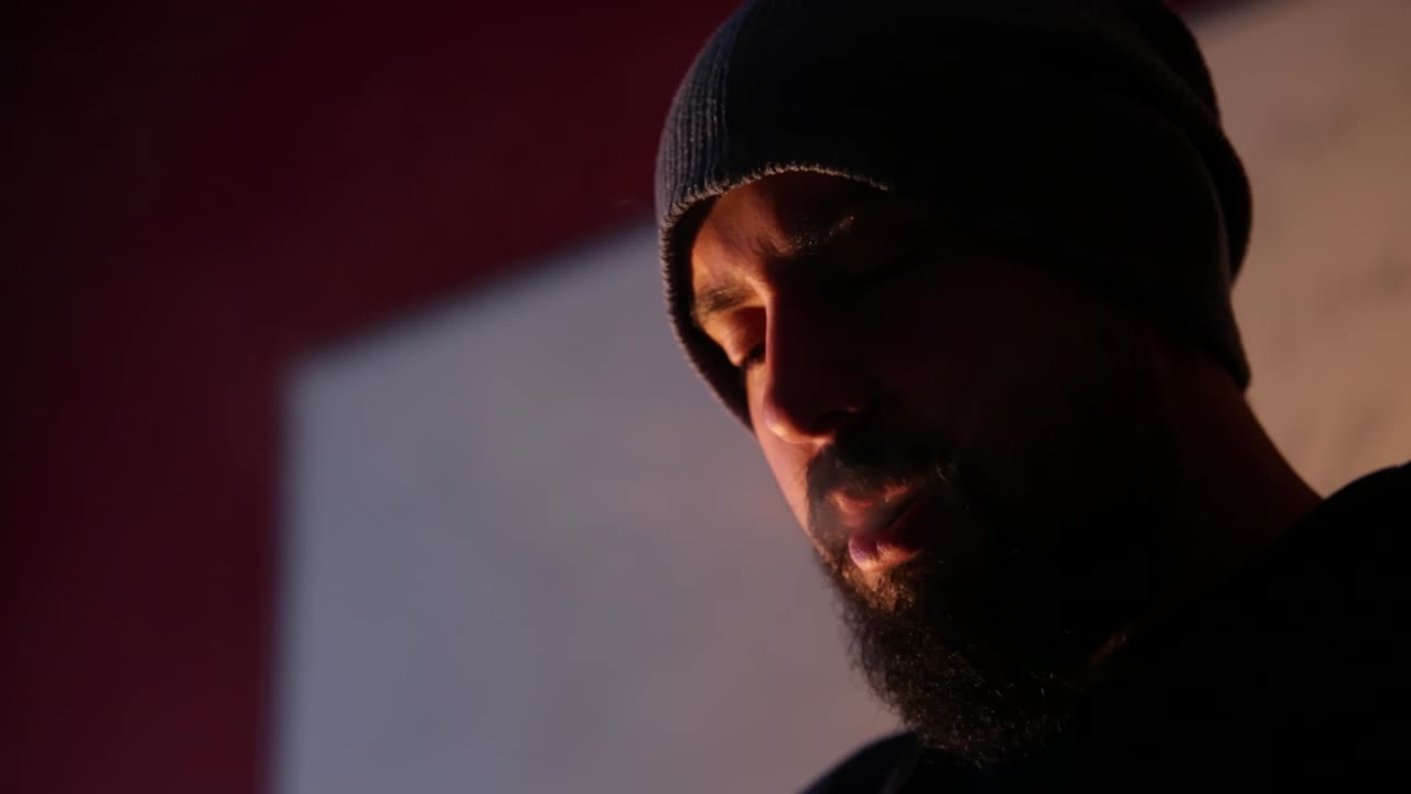 Man Smoking a Cigarette and Vape