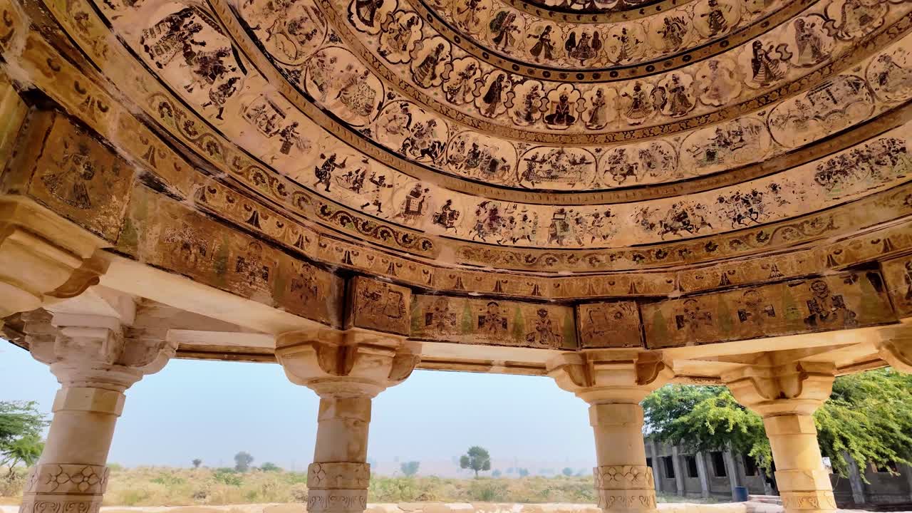 Ancient Beauty Preserved Historic Wall Art and Architectural Elegance of Gori Temple, Nagarparkar, Pakistan