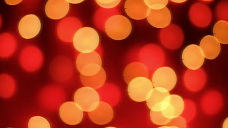 abstract blurred bokeh lights on red background. christmas and new year holidays light