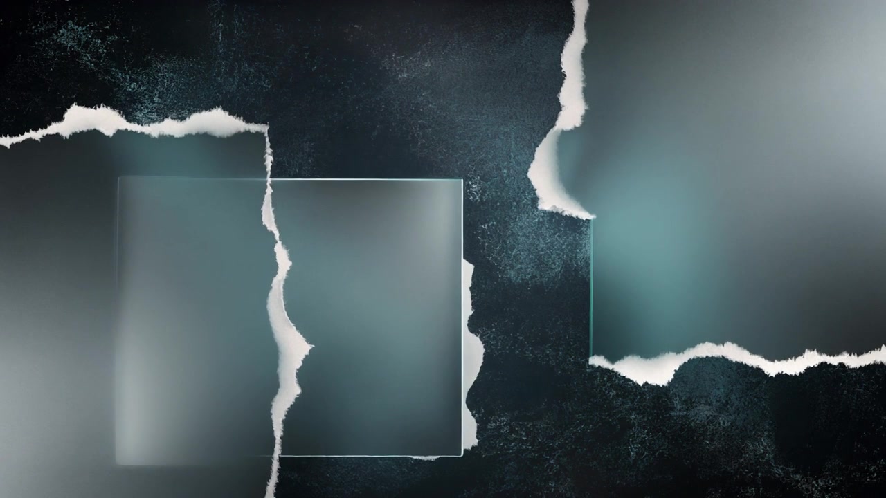 Abstract Motion Background with Torn Paper Texture and Glass Overlay