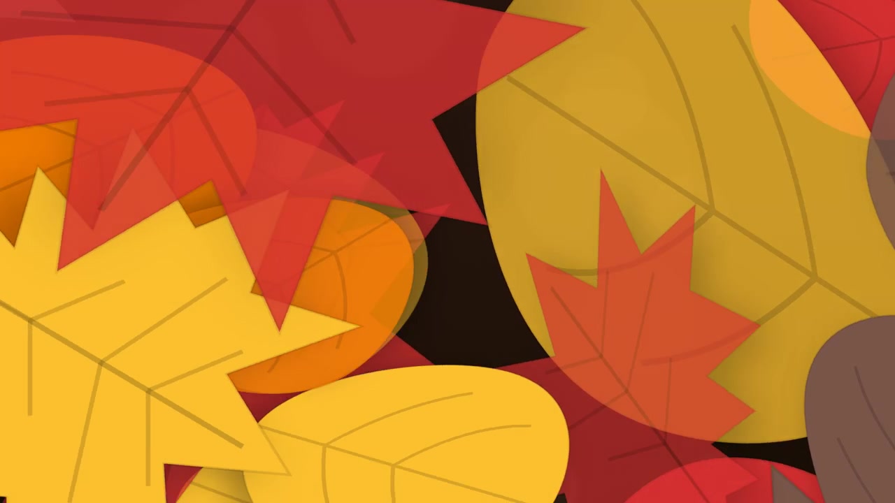Animated Falling Autumn Leaves Background