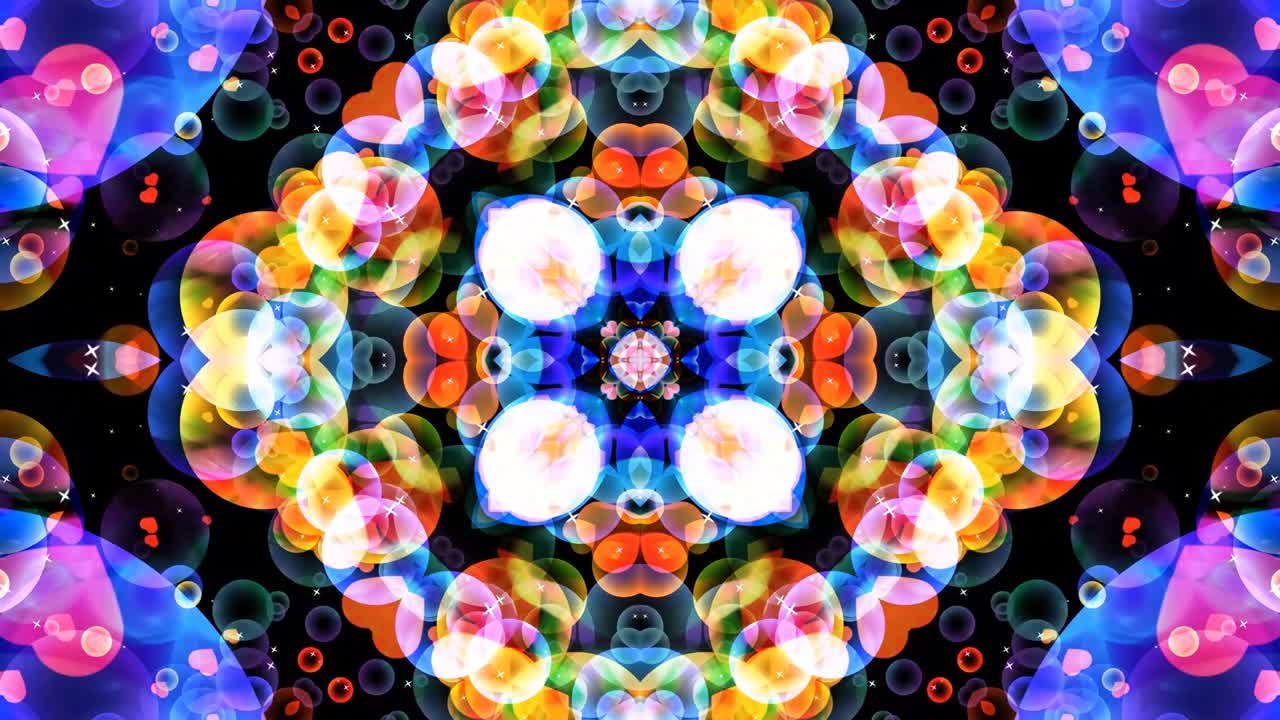 arte abstracto burbujas de arco iris reflejo flores lujo fantasía patrón textura fondo, dimensión oscura cámara lenta