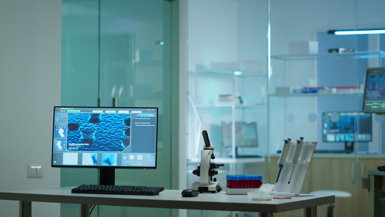 現代の生物学応用科学実験室