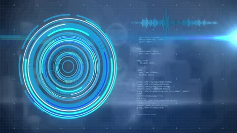 Animation-Des-Scope-Scannens-Und-Der-Datenverarbeitung-über-Einen-Digitalen-Bildschirm