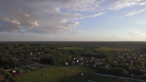 Campo-Ruso-En-Vista-Aérea-De-Verano