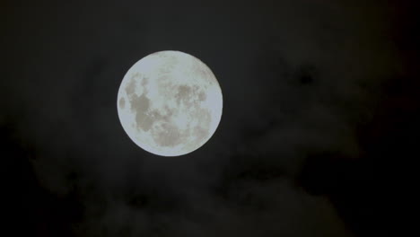 hermosa noche con luna llena