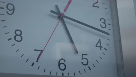 close up of a clock in the operation room